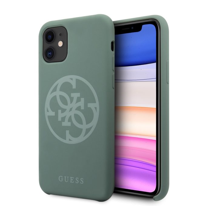 iPhone 11 chaki spalvos GUESS nugarėlė GUHCN61LS4GKA
