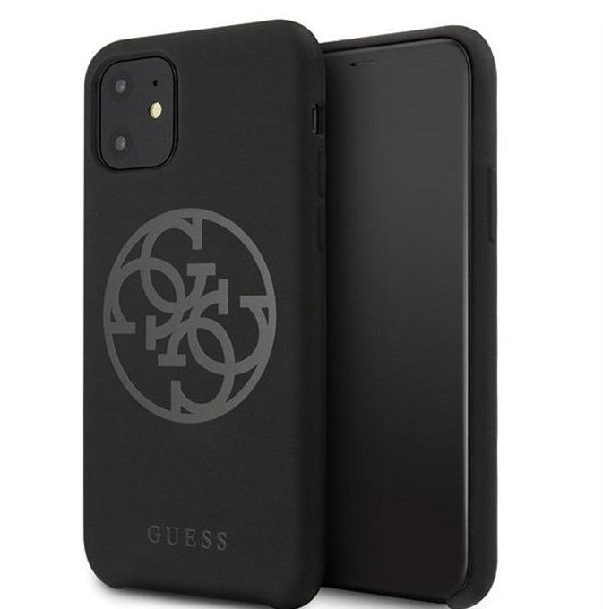 iPhone 11 juoda GUESS nugarėlė GUHCN61LS4GBK