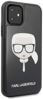 iPhone 11 juoda KARL LAGERFELD nugarėlė KLHCN61DLHBK