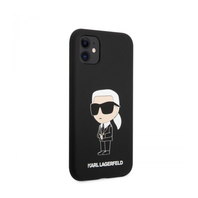 iPhone 11 black NFT Liquid Silicone KARL LAGERFELD nugarėlė