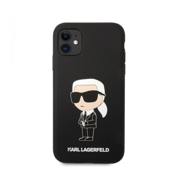 iPhone 11 black NFT Liquid Silicone KARL LAGERFELD nugarėlė