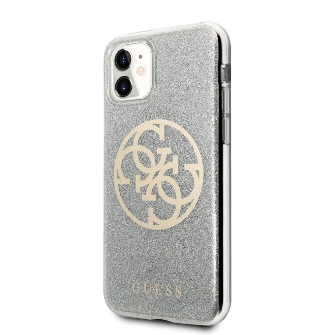 iPhone 11 pilka GUESS nugarėlė GUHCN61PCUGLLG