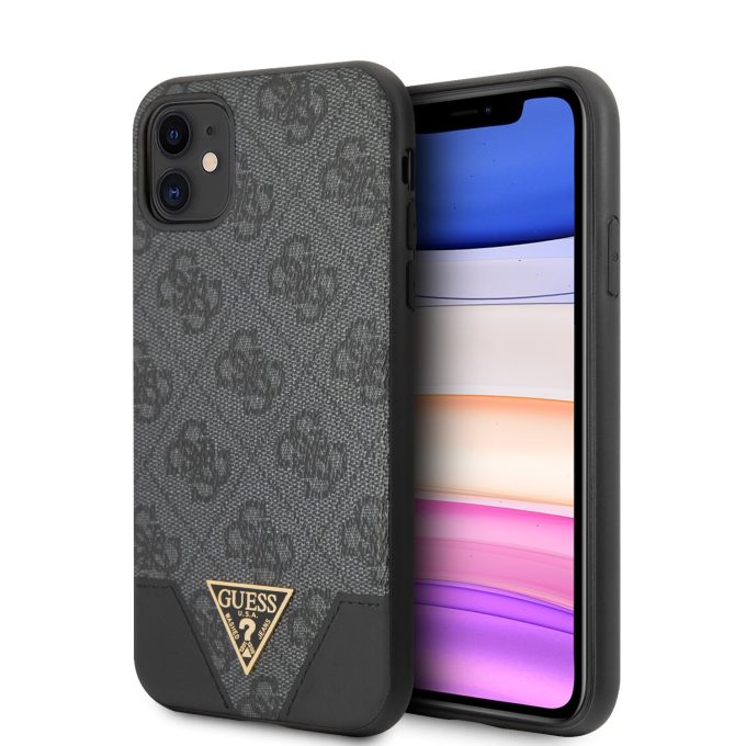 iPhone 11 pilka GUESS nugarėlė GUHCN61PU4GHBK