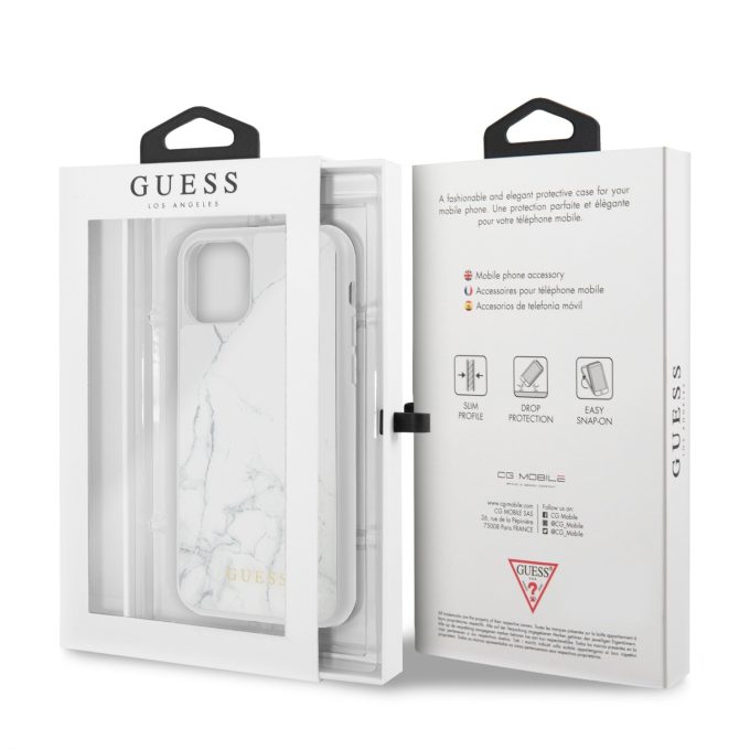 iPhone 11 PRO balta GUESS nugarėlė GUHCN58HYMAWH