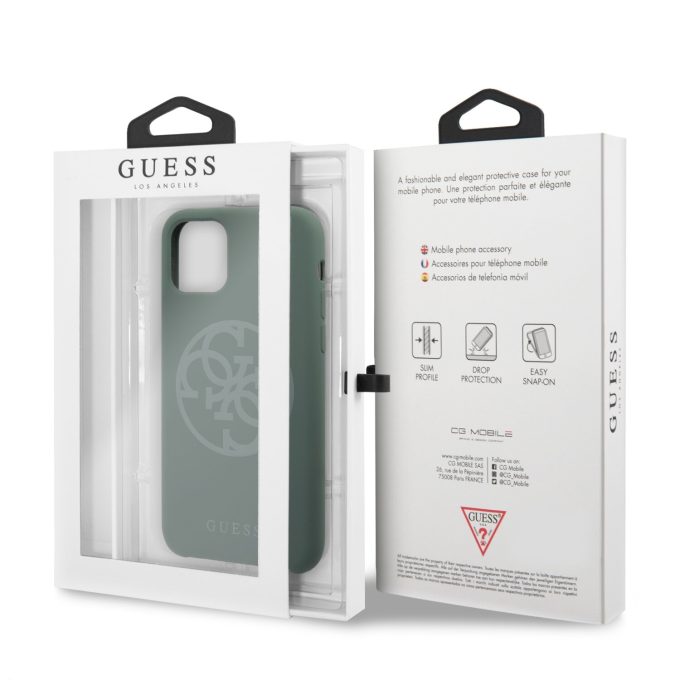 iPhone 11 PRO chaki spalvos GUESS nugarėlė GUHCN58LS4GKA