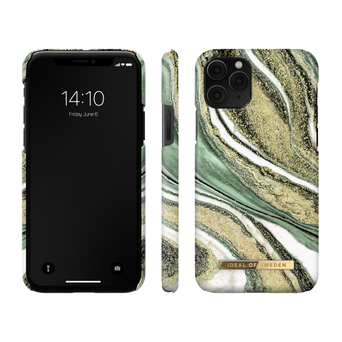 iPhone 11 PRO iDeal Of Sweden nugarėlė Cosmic Green Swirl