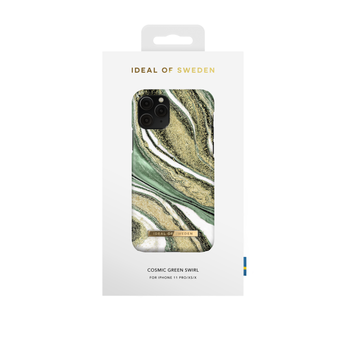 iPhone 11 PRO iDeal Of Sweden nugarėlė Cosmic Green Swirl
