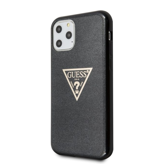 iPhone 11 PRO juoda GUESS nugarėlė GUHCN58SGTLBK