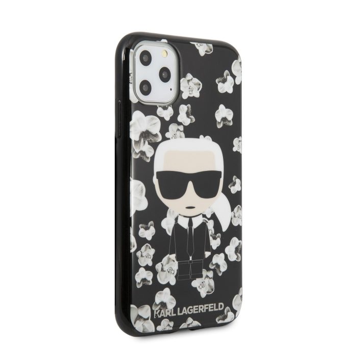 iPhone 11 PRO juoda KARL LAGERFELD nugarėlė KLHCN58FLFBBK