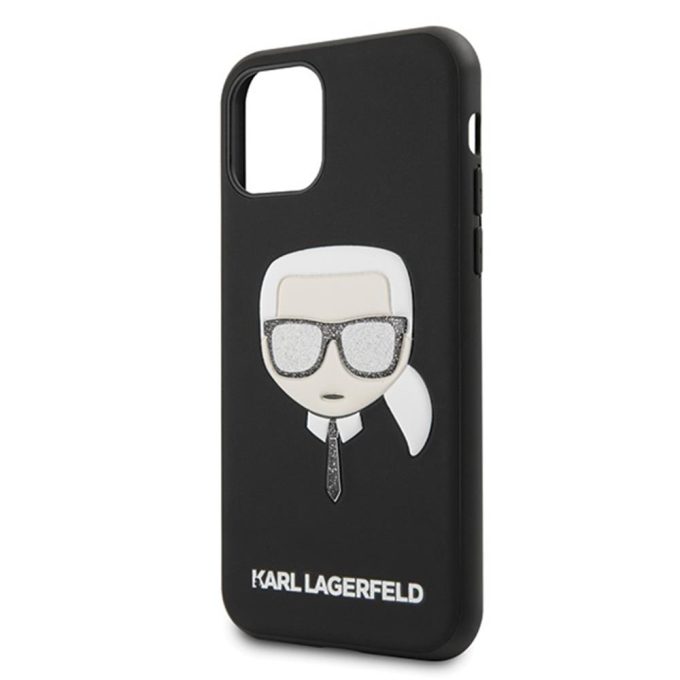 iPhone 11 PRO juoda KARL LAGERFELD nugarėlė KLHCN58GLBK