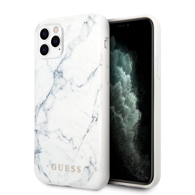 iPhone 11 Pro MAX balta GUESS nugarėlė GUHCN65PCUMAWH