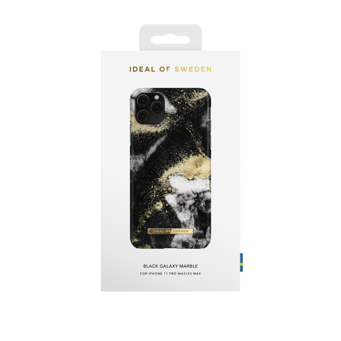 iPhone 11 PRO MAX iDeal Of Sweden nugarėlė Black Galaxy Marble