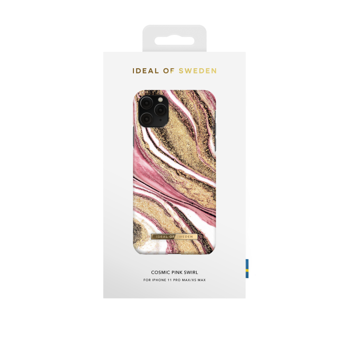 iPhone 11 PRO MAX iDeal Of Sweden nugarėlė Cosmic Pink Swirl