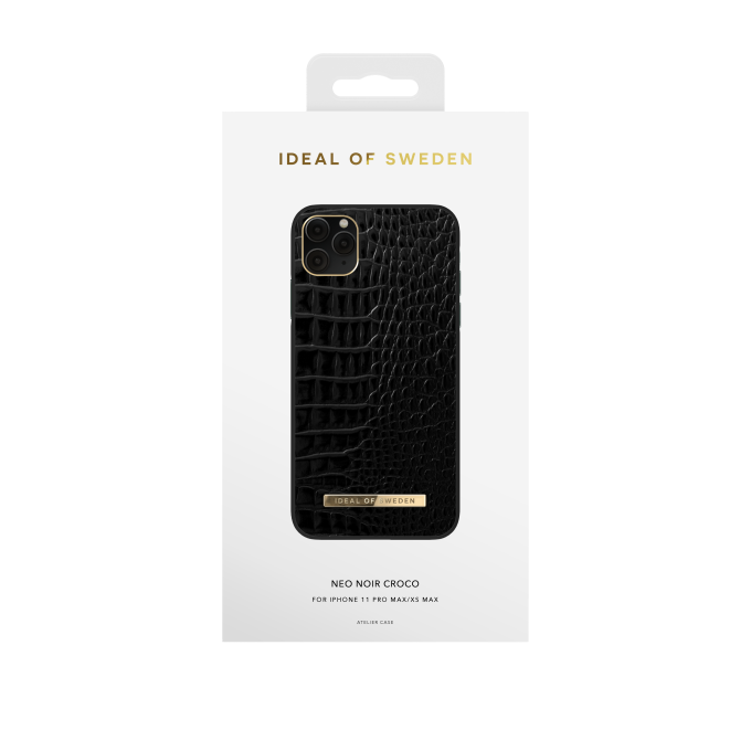 iPhone 11 PRO MAX iDeal Of Sweden nugarėlė Neo Noir Croco