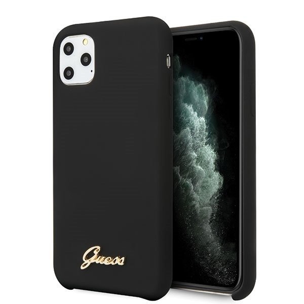 iPhone 11 Pro MAX juoda GUESS nugarėlė GUHCN65LSLMGBK