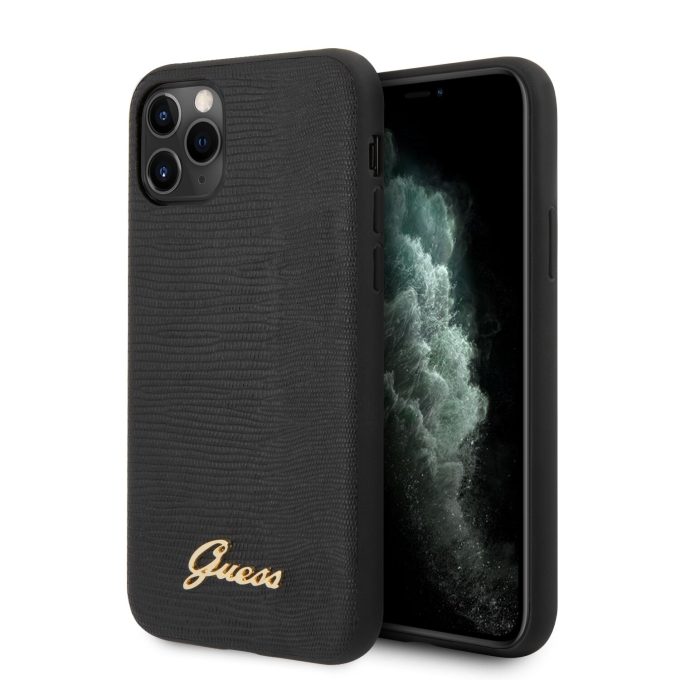 iPhone 11 Pro MAX juoda GUESS nugarėlė GUHCN65PCUMLLIBK