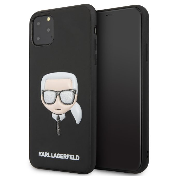 iPhone 11 PRO MAX juoda KARL LAGERFELD nugarėlė KLHCN65GLBK