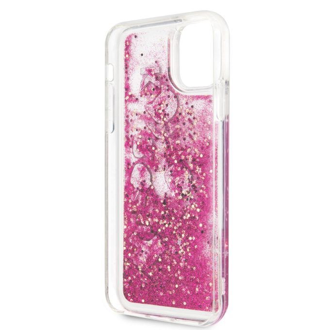 iPhone 11 PRO MAX rosegold Liquid Glitter KARL LAGERFELD nugarėlė