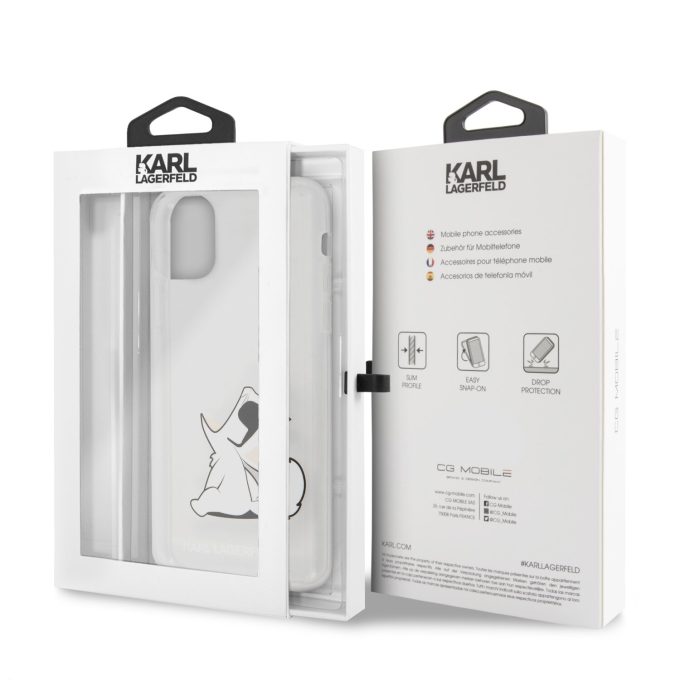 iPhone 11 PRO MAX transparent KARL LAGERFELD nugarėlė