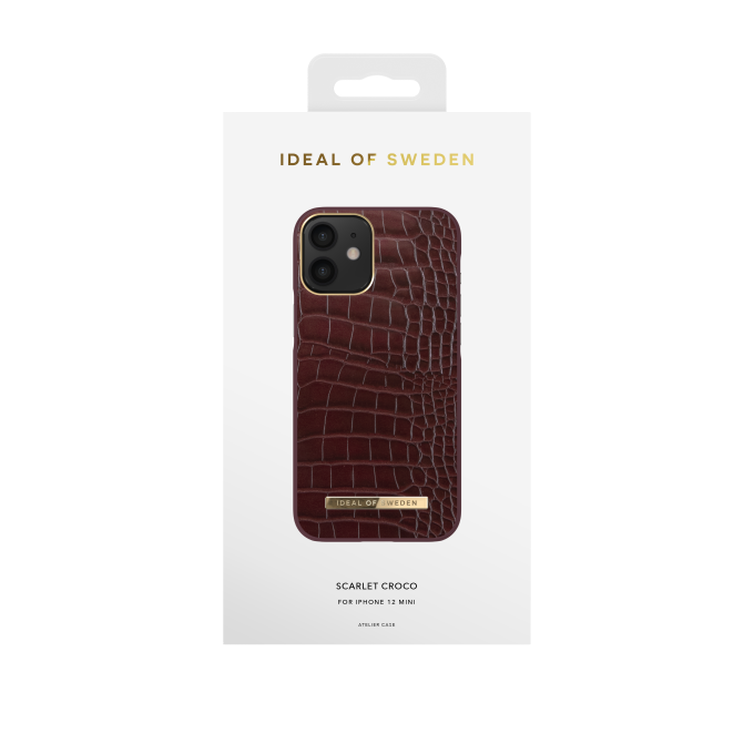 iPhone 12 MINI iDeal Of Sweden dėklas Scarlet Croco