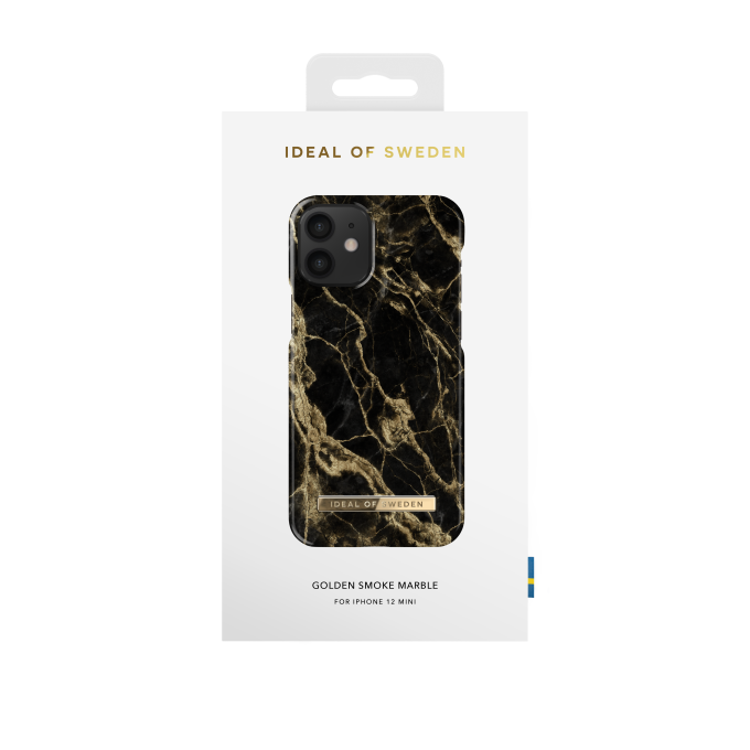 iPhone 12 MINI iDeal Of Sweden nugarėlė Golden Smoke Marble