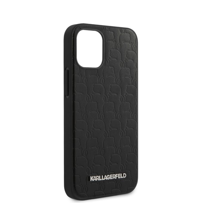 iPhone 12 MINI juoda KARL LAGERFELD nugarėlė KLHCP12SPUKBK