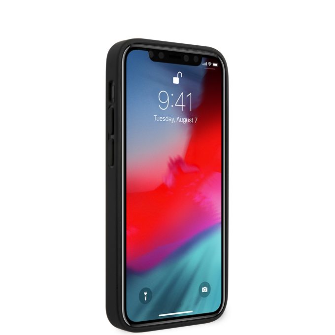 iPhone 12 MINI juoda KARL LAGERFELD nugarėlė KLHCP12SPUKBK