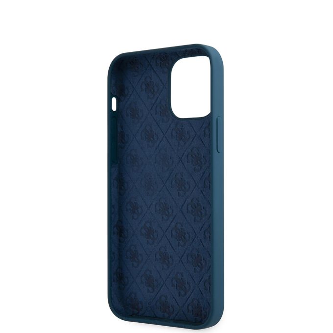 iPhone 12 MINI mėlyna GUESS nugarėlė GUHCP12SLSLMGBL