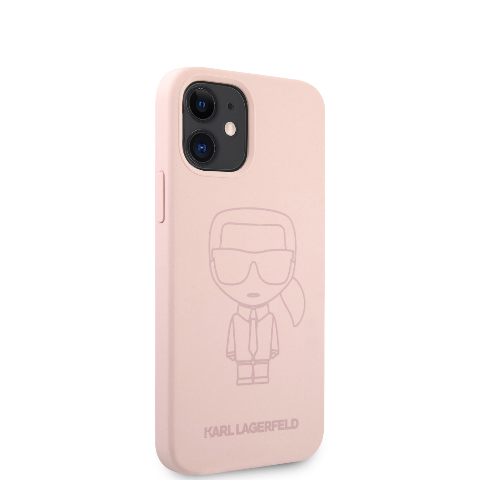iPhone 12 MINI šviesiai rožinė KARL LAGERFELD nugarėlė KLHCP12SSILTTPI - Image 5