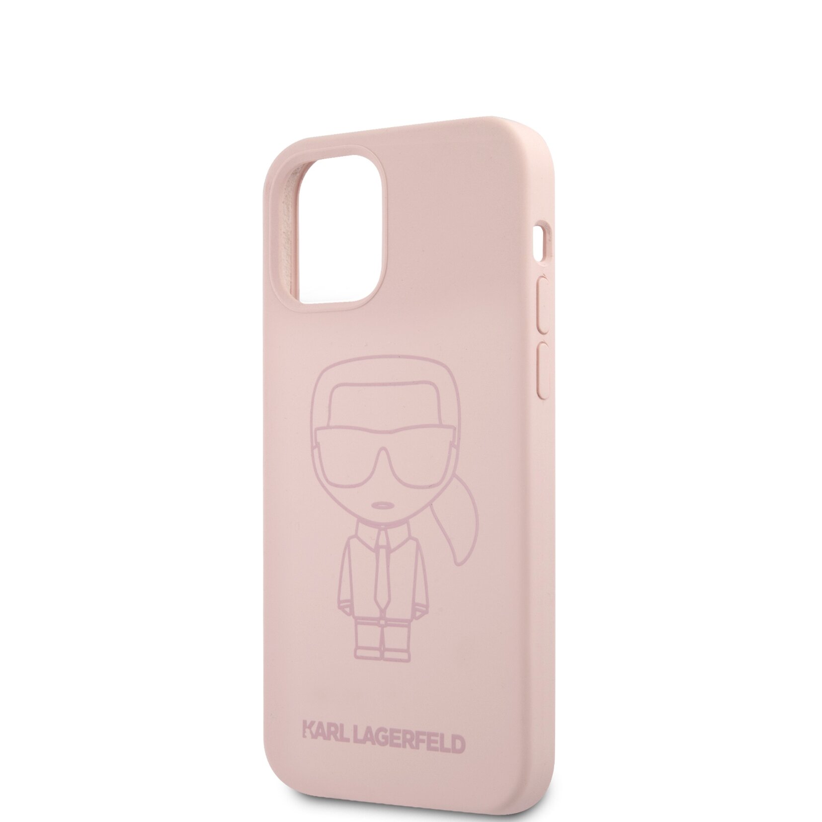 iPhone 12 MINI šviesiai rožinė KARL LAGERFELD nugarėlė KLHCP12SSILTTPI - Image 6