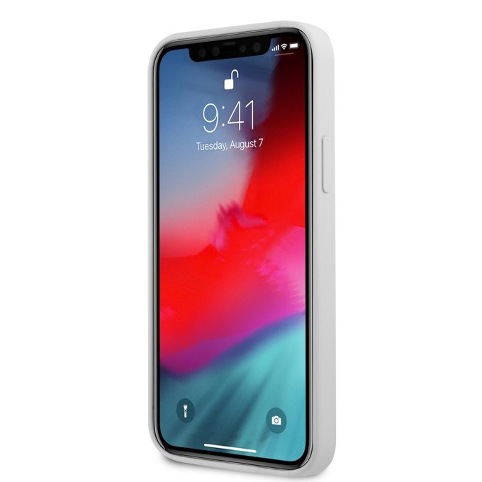 iPhone 12 PRO MAX balta KARL LAGERFELD nugarėlė KLHCP12LSLKHWH