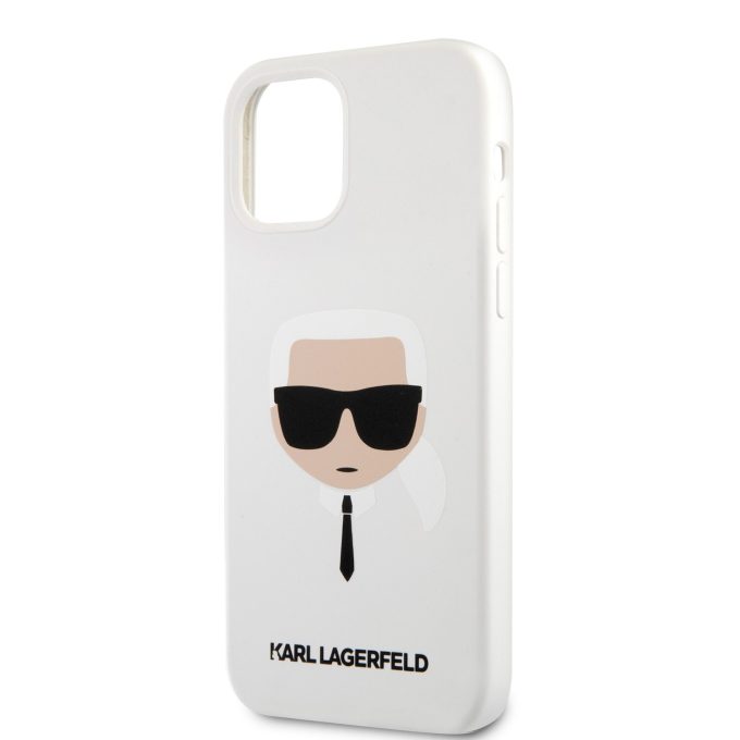 iPhone 12 PRO MAX balta KARL LAGERFELD nugarėlė KLHCP12LSLKHWH