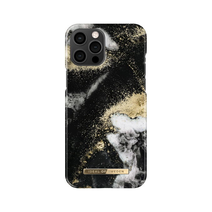 iPhone 12 PRO MAX  iDeal Of Sweden nugarėlė Black Galaxy Marble