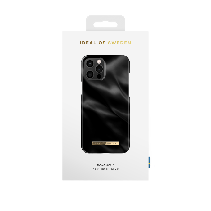 iPhone 12 PRO MAX iDeal Of Sweden nugarėlė Black Satin