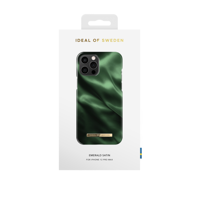 iPhone 12 PRO MAX iDeal Of Sweden nugarėlė Emerald Satin