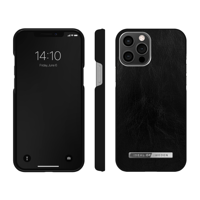 iPhone 12 PRO MAX iDeal Of Sweden nugarėlė Glossy Black - Silver