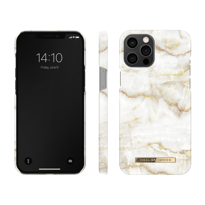 iPhone 12 PRO MAX iDeal Of Sweden nugarėlė Golden Pearl Marble