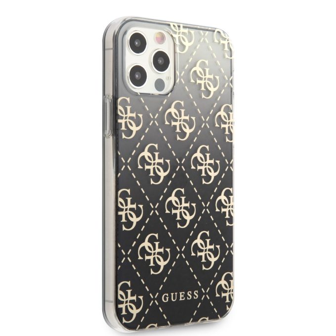 iPhone 12 Pro Max juoda GUESS nugarėlė GUHCP12LPCU4GGBK
