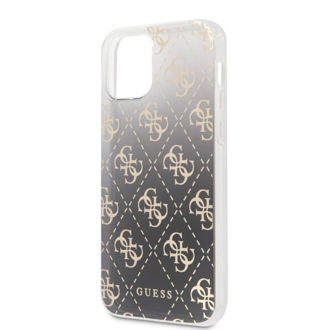 iPhone 12 Pro Max juoda GUESS nugarėlė GUHCP12LPCU4GGBK