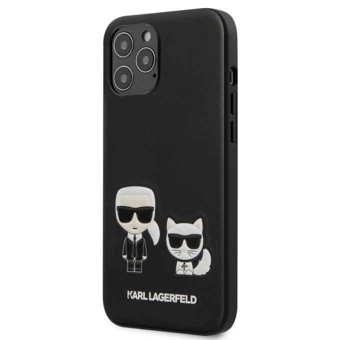 iPhone 12 PRO MAX juoda KARL LAGERFELD nugarėlė KLHCP12LPCUSKCBK