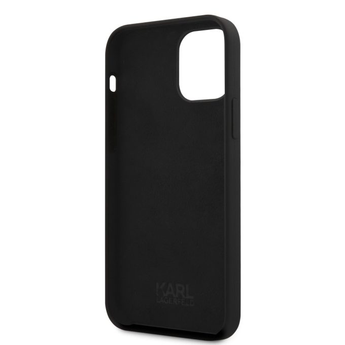 iPhone 12 PRO MAX juoda KARL LAGERFELD nugarėlė KLHCP12LSILTTBK