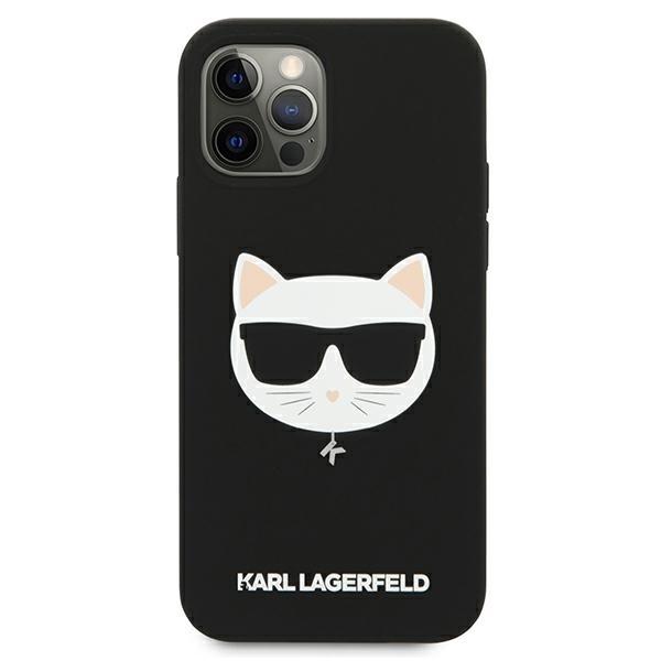 iPhone 12 PRO MAX juoda KARL LAGERFELD nugarėlė KLHCP12LSLCHBK