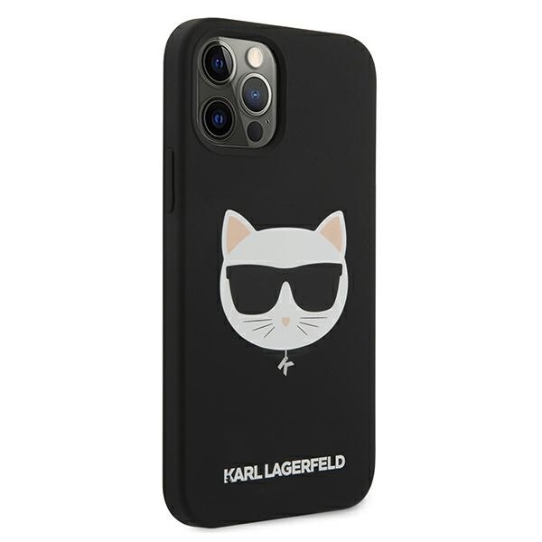iPhone 12 PRO MAX juoda KARL LAGERFELD nugarėlė KLHCP12LSLCHBK