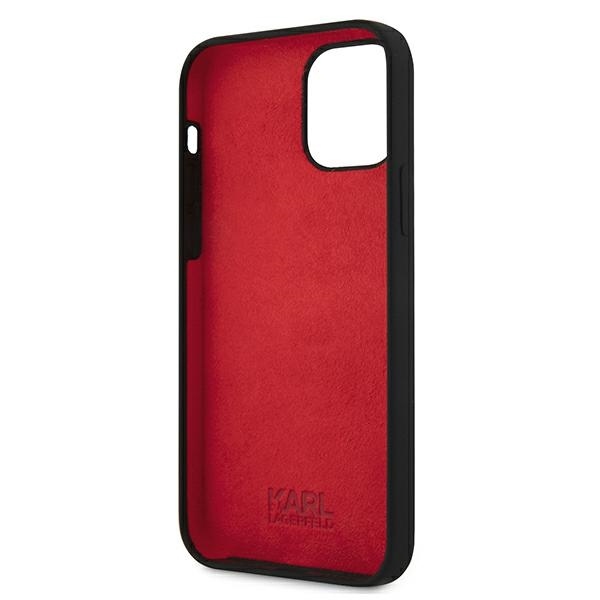 iPhone 12 PRO MAX juoda KARL LAGERFELD nugarėlė KLHCP12LSLCHBK