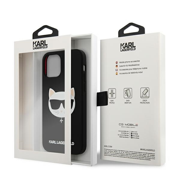 iPhone 12 PRO MAX juoda KARL LAGERFELD nugarėlė KLHCP12LSLCHBK