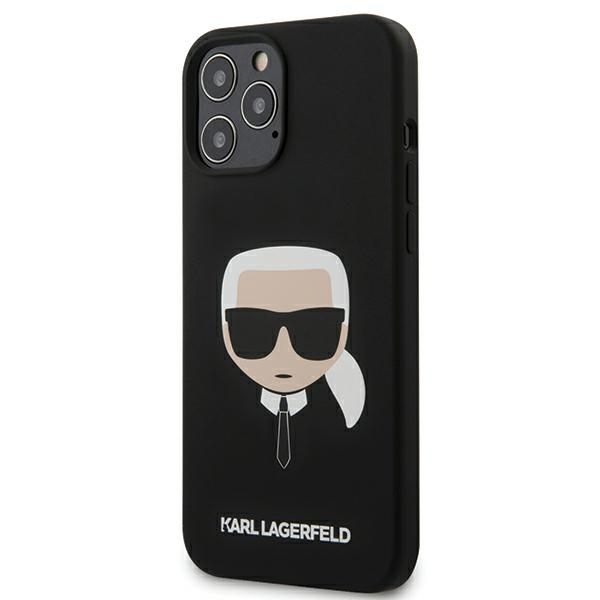 iPhone 12 PRO MAX juoda KARL LAGERFELD nugarėlė KLHCP12LSLKHBK