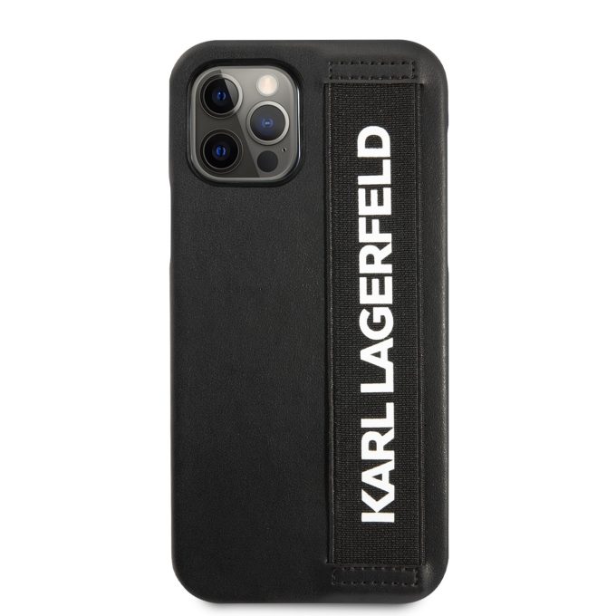 iPhone 12 PRO MAX juoda KARL LAGERFELD nugarėlė KLHCP12LSTKLBK