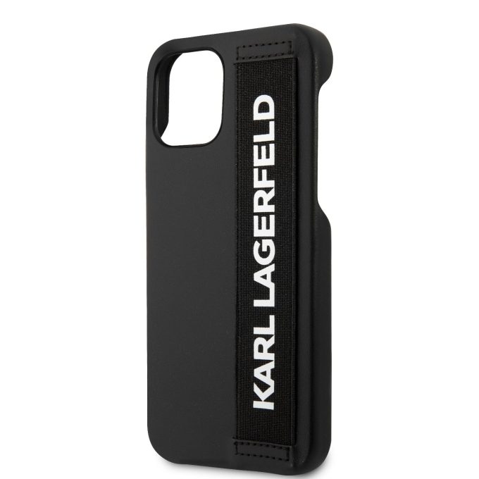 iPhone 12 PRO MAX juoda KARL LAGERFELD nugarėlė KLHCP12LSTKLBK