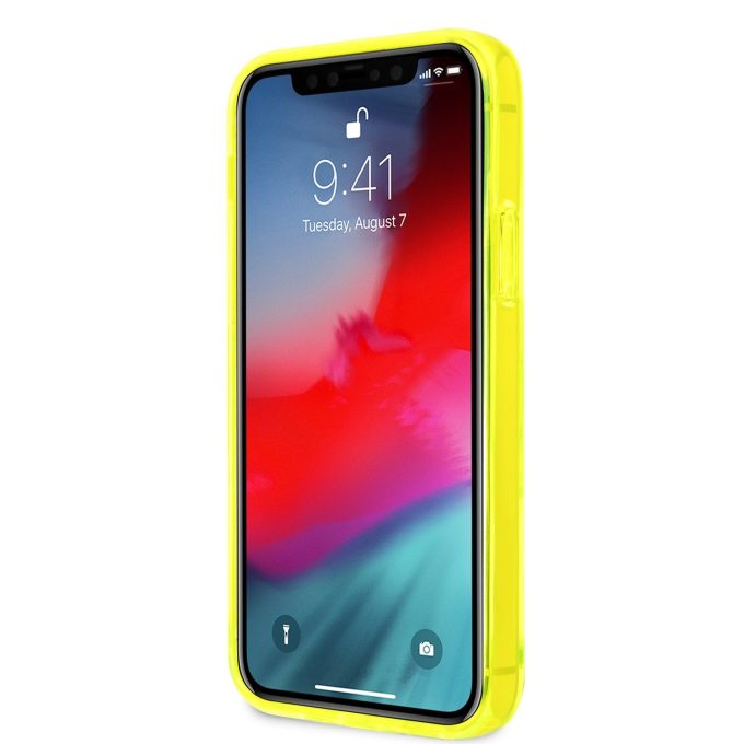 iPhone 12 PRO MAX neo geltona KARL LAGERFELD nugarėlė KLHCP12LCHTRY