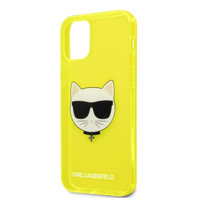 iPhone 12 PRO MAX neo geltona KARL LAGERFELD nugarėlė KLHCP12LCHTRY